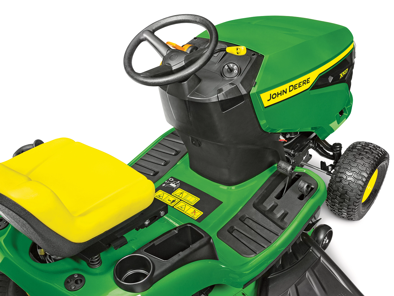 John Deere X107 Ride-on Lawn Mower