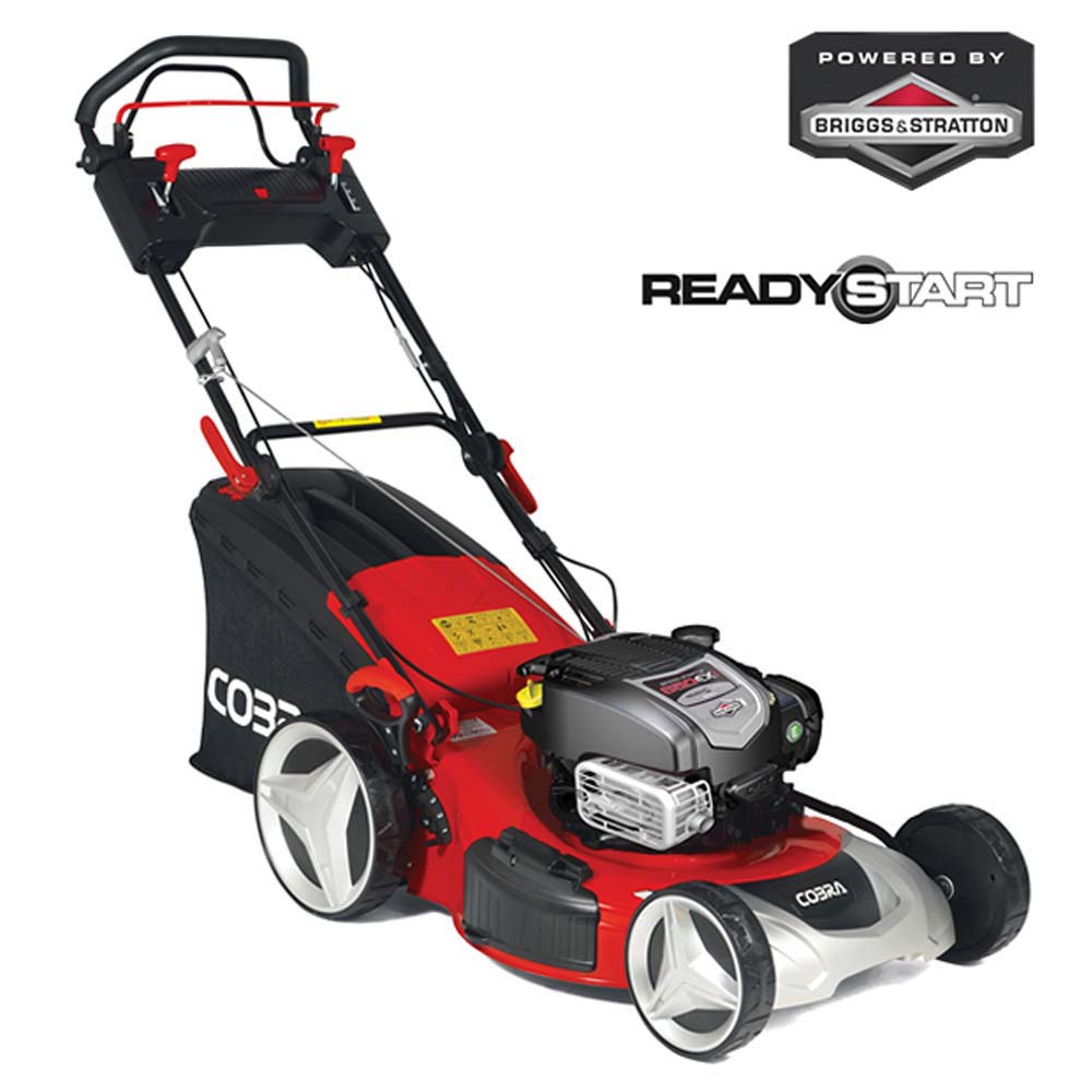 Cobra MX514SPB 20" 4-in-1 Petrol Lawnmower Briggs & Stratton Engine Self Propelled