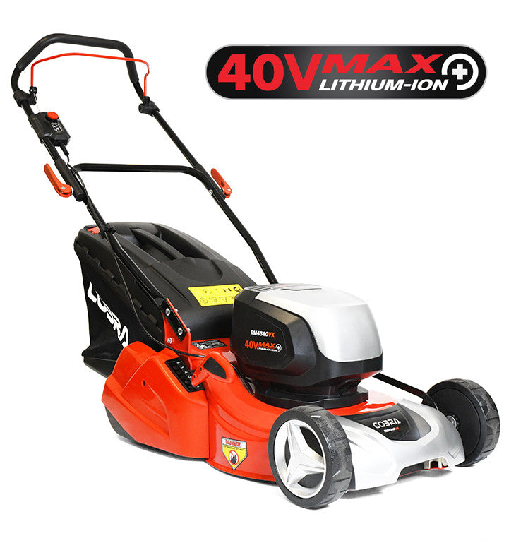 Cobra RM4340VX 17" 40V Max+ Cordless Rear Roller Lawnmower