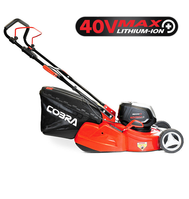 Cobra RM4340VX 17" 40V Max+ Cordless Rear Roller Lawnmower